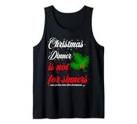 Natale Brutto Maglione Vestito Cena Non è per peccatore Divertente Canotta