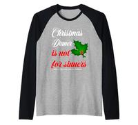 Natale Brutto Maglione Vestito Cena Non è per peccatore Divertente Maglia con Maniche Raglan