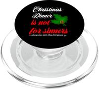Natale brutto maglione vestito cena non è per peccatore divertente PopSockets PopGrip per MagSafe