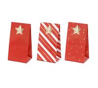 Natale Calendario Avvento Sacchetti con Adesivi Rosso e Oro Add Proprio Delizie