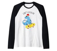 Natale Can't Catch Me Maglia con Maniche Raglan