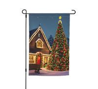 Natale Carnevale Village Stampa Ogni Occasione Giardino Tutte Le Stagioni Outdoor Bandiera Yard Decor Per Patio Bandiere
