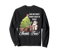 Natale Chemis-Tree Santa Chimica Scienza Maglione Pigiama Felpa