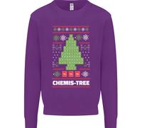 Natale Chemistry Albero Divertente Natale Scienza Uomo Felpa Maglione