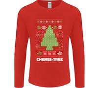 Natale Chemistry Albero Divertente Natale Scienza Uomo Maniche