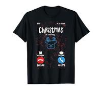 Natale Chiama la schermata delle chiamate in Arrivo Strat Winter Joy Maglietta