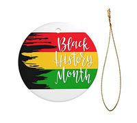 Natale Ciondolo Black History Month Decorazione Per Albero Di Natale Ideale Addobbi Natalizi Ornamenti Decorazioni Natalizie Per Festa Di Capodanno New Esterno Interno 7.3CM