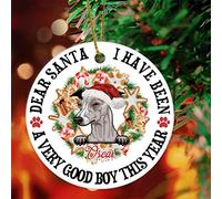 Natale Ciondolo Custom Pet Name Welsh Sheepdog Dear Santa I Have Been Very Good This Year Pet Memories Decorazioni Natalizie Ornamenti Rimovibile Appeso Ornamento Per 7.3CM
