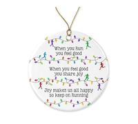 Natale Ciondolo When You Run You Feel Good So Keep On Running Running For Runners 2024 Appeso Ornamento Ornamenti Decorazione Per Albero Di Natale Rimovibile Decorazioni Natalizie