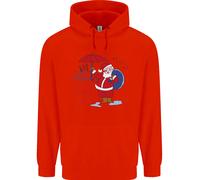 Natale Climate Change Questioni Babbo Natale Bambini Felpa con Cappuccio