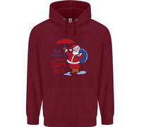 Natale Climate Change Questioni Babbo Natale Bambini Felpa con Cappuccio