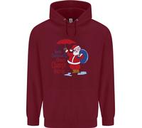 Natale Climate Change Questioni Babbo Natale Bambini Felpa con Cappuccio