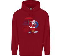 Natale Climate Change Questioni Babbo Natale Bambini Felpa con Cappuccio