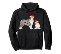 Natale con i pastori australiani Felpa con Cappuccio