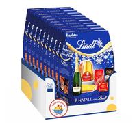 Natale con Lindt 2025 Strenna Blu con 5 pezzi: Pandoro, Tavoletta di Cioccolato a Latte e Fondente, Praline e Spumante 750ml, confezione per regalidea (10)