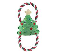Natale Corda E Peluche Cane Giocattolo Con Stridulo da Tirare - Scelta Design