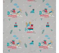 Natale Cotone Tessuto Stoffa Peter Coniglio Grigio Da Beatrix Potter Gamma