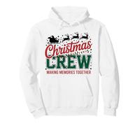 Natale Crew Fare Ricordi Insieme Corrispondente Famiglia Xmas Felpa con Cappuccio
