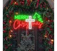 Natale cristiano per sublimazione, Buon Natale Neon Sign Custom Wall Decor Regalo personalizzato per i bambini