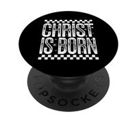 Natale cristiano vacanza Gesù Cristo è nato Retro PopSockets PopGrip Adesivo