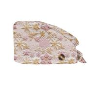 Natale Cuffie da Infermiera monouso Cuffie mediche per Capelli e Barba Berretto Chirurgico Stampato in Morbido Cotone Cappello da Infermiera Cappello da Chef Riutilizzabile Cuffie Sala Operatoria