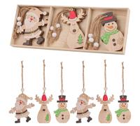 Natale Decorazione da Appendere Gnomo Schiaccianoci Ornamenti Auto Babbo Albero