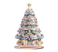 Natale Decorazioni Casa Particolari Elegante ornamento da tavolo in acrilico per centrotavola di feste e eventi stagionali