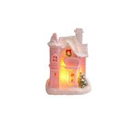 Natale Decorazioni Casa Particolari Ornamento da tavolo in resina da villaggio in miniatura per esposizione, centrotavola con scena invernale collezione, realizzato artigianalmente cottage