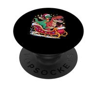Natale Drago Slitta T-Rex Dinosauro Draghi PopSockets PopGrip Adesivo