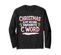 Natale è la mia seconda Parola Preferita C Maglia a Manica