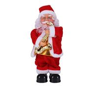 Natale elettrico Babbo Natale 12 '' Canto Danza Babbo Natale Ornamenti Babbo Natale Figura Giocattolo creativo Giocattoli Musicali Babbo Natale Novità Decorazioni Natale Ornamenti per la casa Camino