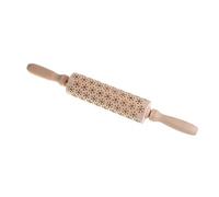 Natale fai da te in rilievo rotolamento, inciso go Mattarello Mattarello 3D con motivo floreale/animale Mattarello inciso in legno for Natale fatto in casa(Model2)