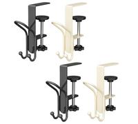 Natale Ganci per Ghirlande Caminetto, 4 Pezzi Ghirlanda Camino Verticale a Doppio Ganci Calze, Supporti Calze in Ferro Regolabili Senza Trapano, per Decorazione Natalizia Domestiche Feste e Vacanze