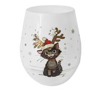 Natale Gatto Gattino Mug Sottobicchiere Vetro Regalo Borsa Bug Art - Scelta