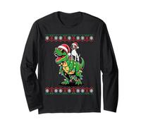 Natale German Shorthaired Pointer T-Rex Dinosauro GSP Maglia a Manica