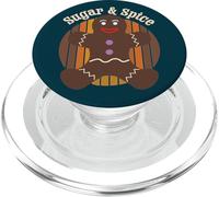 Natale Gingerbread Man Sugar & Spice Retro Vintage PopSockets PopGrip per MagSafe