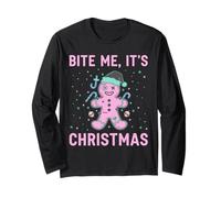 Natale Gotico Pastel Goth Spettrale Pan di Zenzero Infestato Maglia a Manica
