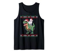 Natale Great Pyrenees T-Rex Dinosauro Canotta