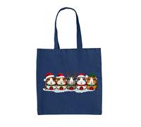 Natale Guinea Suini - Borsa Tote IN Tela - Maiale Love Carino Animali
