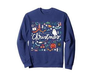 Natale Harry Potter Happy Christmas Collage Felpa