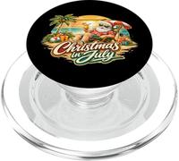 Natale, in, luglio, santa, tropicale, spiaggia, tramonto, scena PopSockets PopGrip per MagSafe