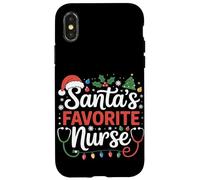 Natale infermiera preferita di Babbo Natale Custodia per iPhone X/XS