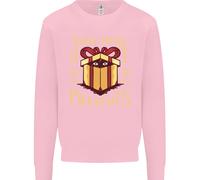 Natale Just Here For The Presents Divertente Uomo Felpa Maglione