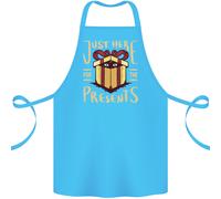 Natale Just Qui per Il Regali Divertente Cotone Grembiule 100% Biologico