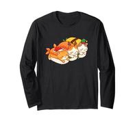 Natale Kawaii Gatti Carino Cappello di Babbo Natale Sushi Anime Giapponese Maglia a Manica