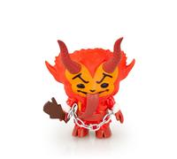Natale Krampus Vinile Action Figure 5 " Festive Rosso