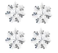 Natale Lamina Soffitto Decorazioni 2 Tono Bianco / Argento - Scelta Design