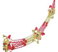 Natale Lamina Soffitto Decorazioni 2 Tono Rosso/Oro - 30cm X 2.7M Ghirlanda