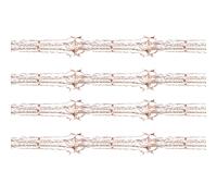 Natale Lamina Soffitto Decorazioni Oro Rosa - Confezione 4 30cm X 2.7M Ghirlande