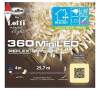 LOTTI IMPORTEX Catena XTLG 360 MiniLED 25,5m Bianco caldo Controller 8G 30V con memoria